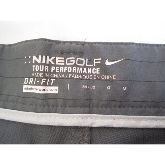 Men's Nike Golf Tour Performance Dri Fit Stripe Pants Sz 34x32 (MP94) - Picture 2 of 6